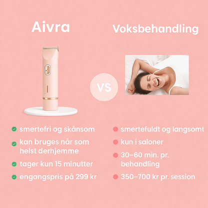 Aivra™ 2-i-1 Intimtrimmer til Bikiniområdet – Blid, Præcis og Smertefri